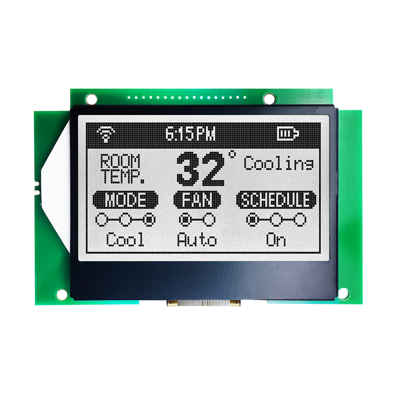 128X64 Graphic LCD Module FSTN + Gray Display with White Side Backlight