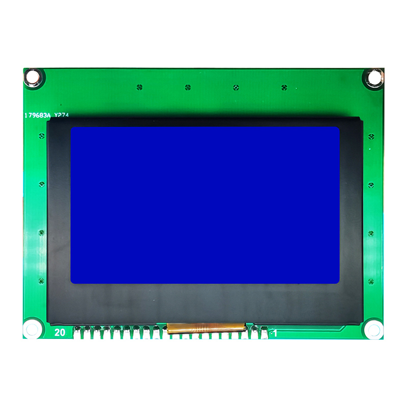 128X64 Graphic LCD Module STN - Blue Display, White Backlight - Negative Voltage
