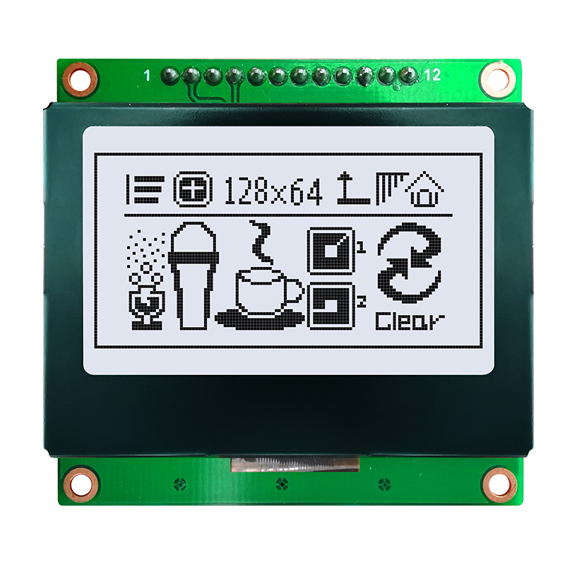 128X64 graphic LCD module FSTN + white backlight display with Chinese and English font library