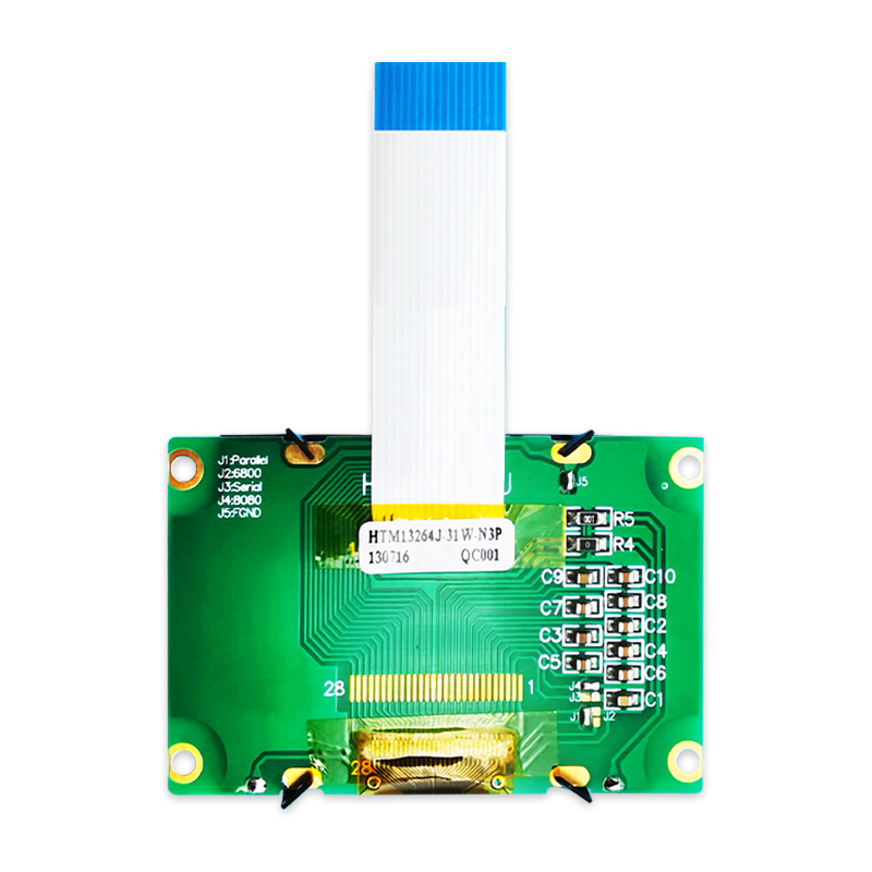 132x64 Graphic LCD Module FSTN+ Display with White Backlight Negative Voltage