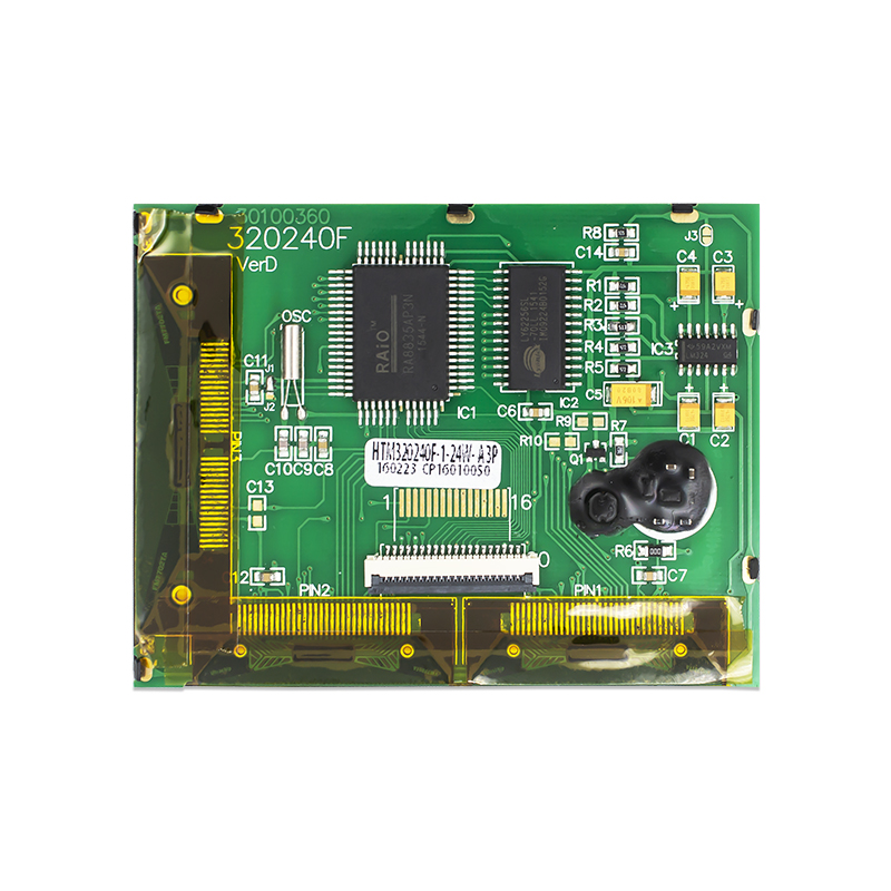 320X240 Graphic LCD Module FSTN+ Gray Display with White Side Backlight