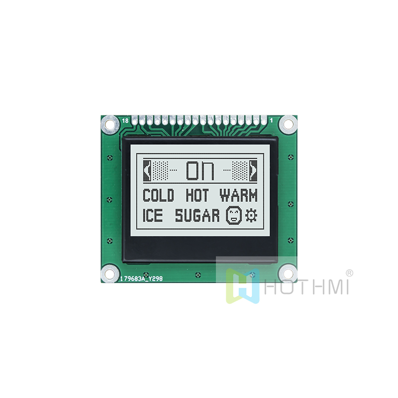 1.7" 128 x 64 Graphic LCD Module | FSTN+ Display With White Side Backlight
