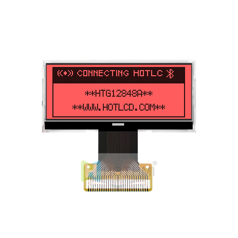 Graphic COG LCD MODULES 3.1inch 128X48 FSTN + Display with Red Side Backlight