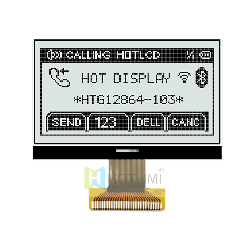 COG LCD MODULES 3.1inch 128X64 Graphic | FSTN+ Display with White Side Backlight