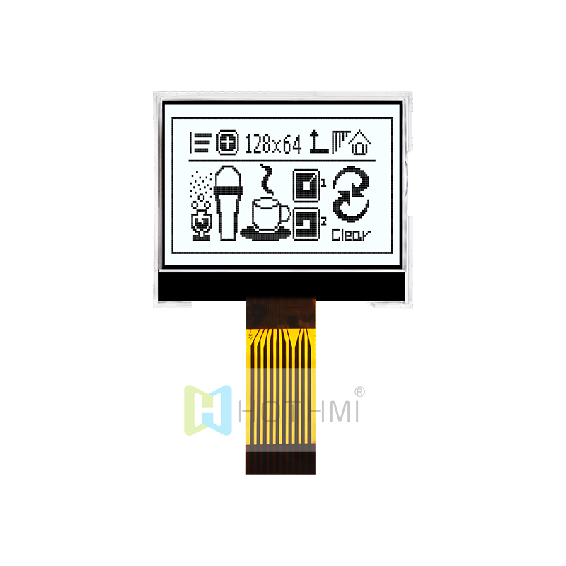 Graphic COG LCD 1.5"inch 128x64 SPI | FSTN+ Display with Side White Backlight