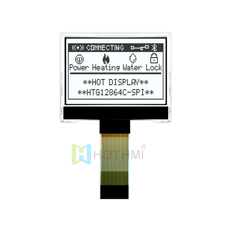 Graphic COG LCD 1.7inch 128X64 MCU | FSTN+ Display with Side White Backlight
