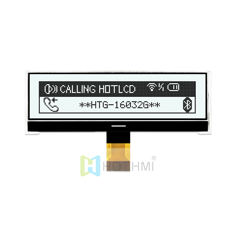 Graphic COG LCD 3.0inch 160X32 | FSTN + Display with White Side Backlight