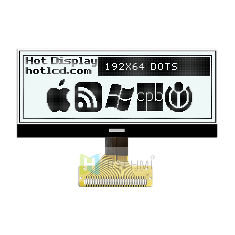 Graphic COG LCD 4.0inch 192X64 | FSTN + Display with White Side Backlight