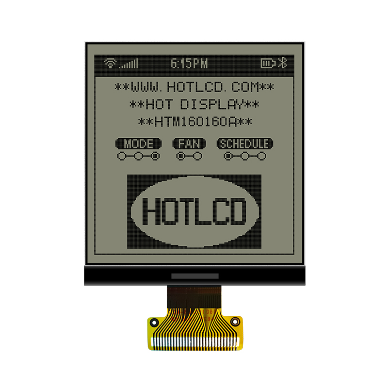 Monochrome graphics COG 3.3inch 160x160 | FSTN+ Display with White Side Backlight