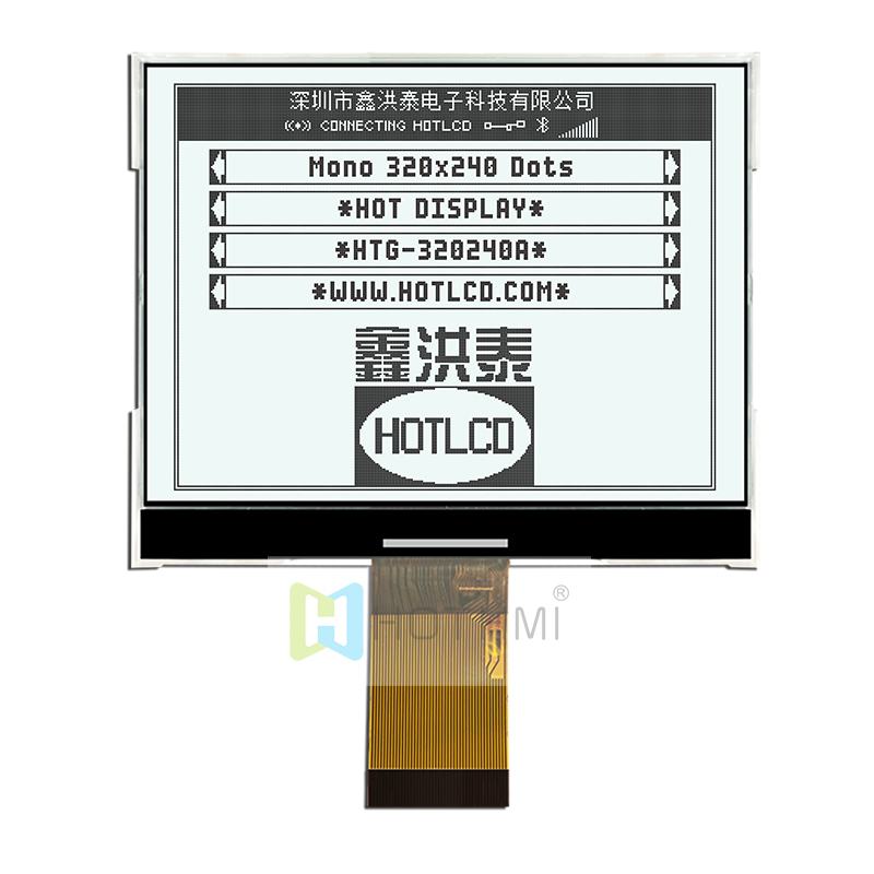 COG LCD MODULES | 4.9inch 320X240 FSTN+ Display With White Side Backlight