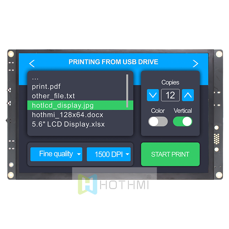 10.1" High-Brightness TFT LCD Module With 1280x800 Resolution 