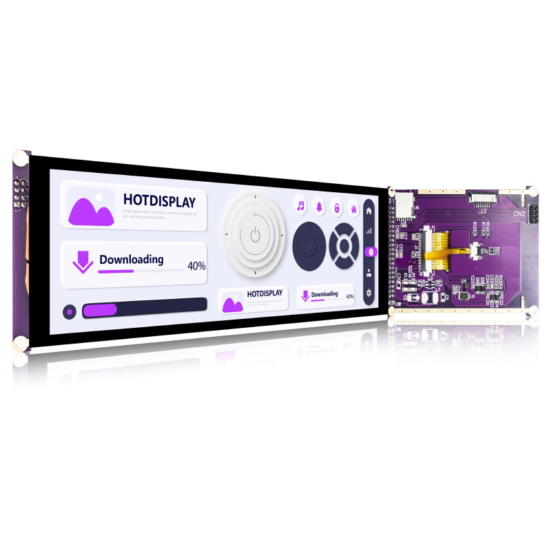 7.84 inch capacitive touch TFT long LCD module 400x1280 pixel capacitive touch MCU Arduino display