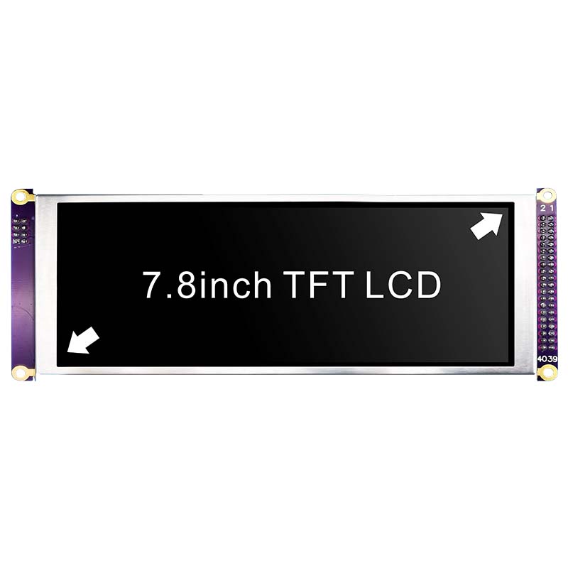 7.84 inch color TFT strip LCD module 400x1280 pixel MCU Arduino display