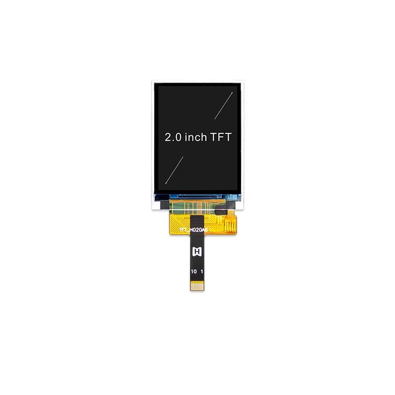 2.0 inch TFT LCD display | 240x320 pixels | Serial SPI interface | 10-pin FFC ZIF connection
