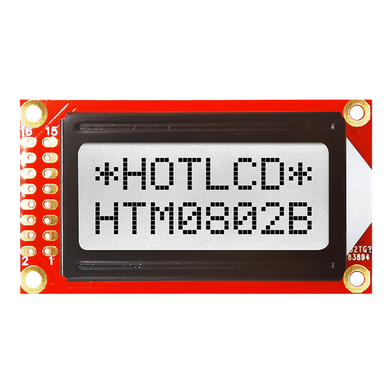 Character LCD Modules |2x8 FSTN + Gray Display with White Side Backlight ST7066U Arduino