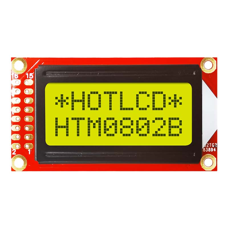 8x2 Character LCD Modules | STN+ With Yellow-Green Backlight For Arduino