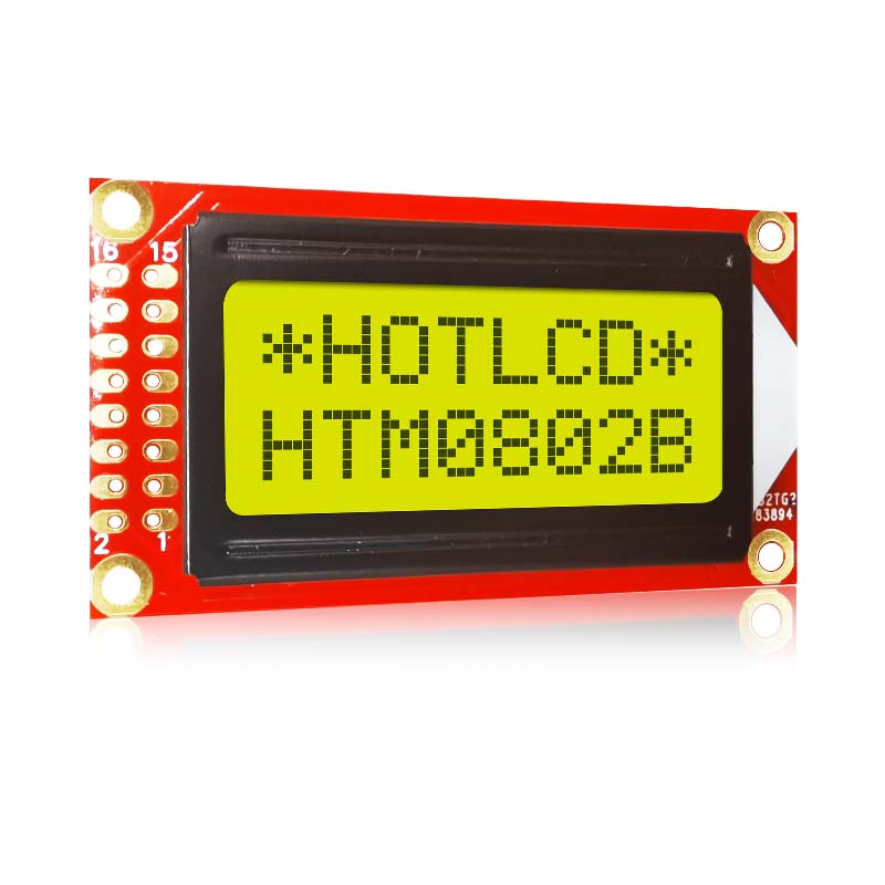 8x2 Character LCD Modules | STN+ With Yellow-Green Backlight For Arduino