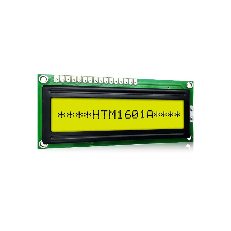 16x1 Character LCD Modules | STN+ Gray with Yellow/Green Backlight