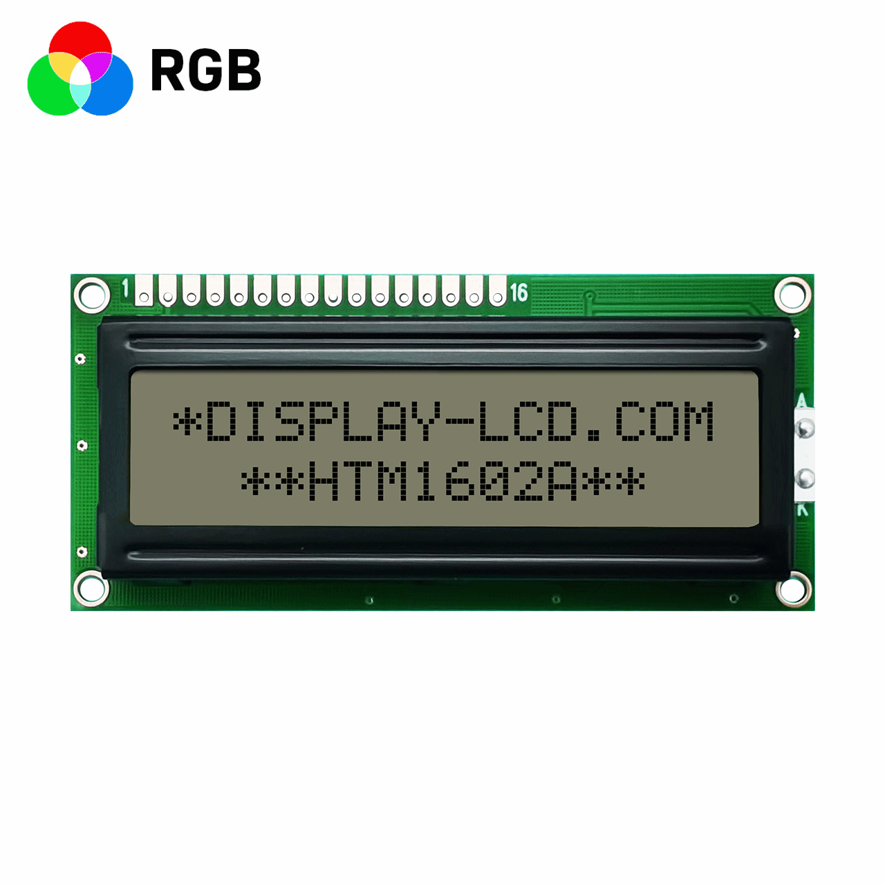 Character LCD Module |2X16 FSTN+ with RGB Backlight Display-Arduino