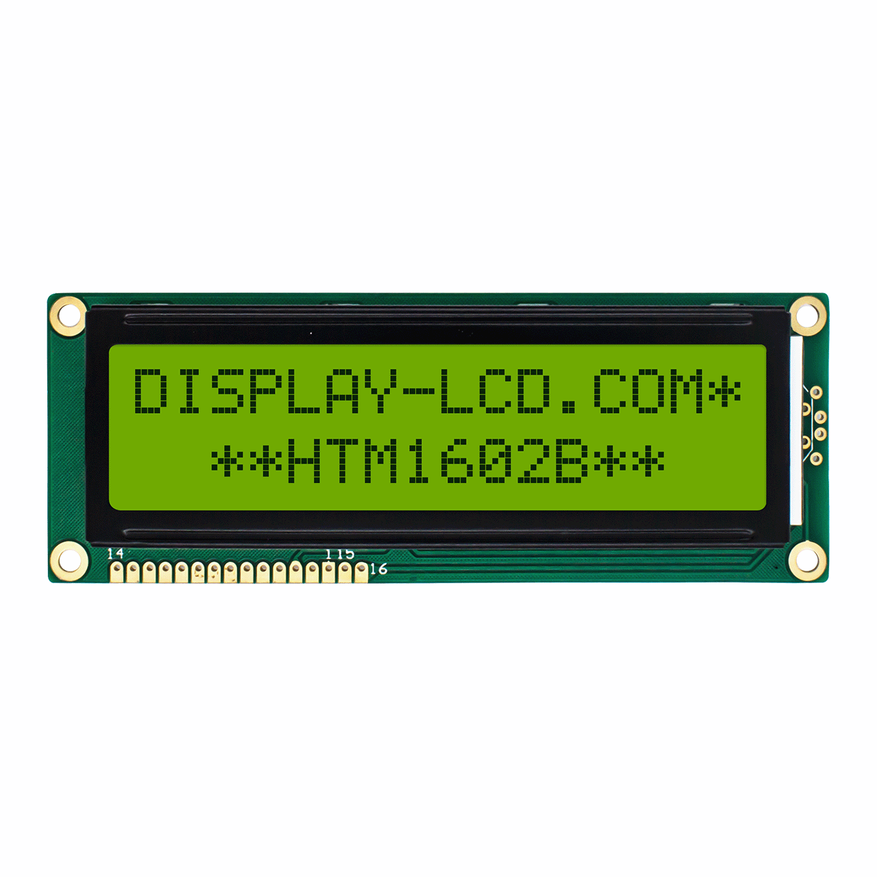 Character LCD Modules |1602 STN+ Yellow/Green with Side Yellow/Green Backlight-Arduino