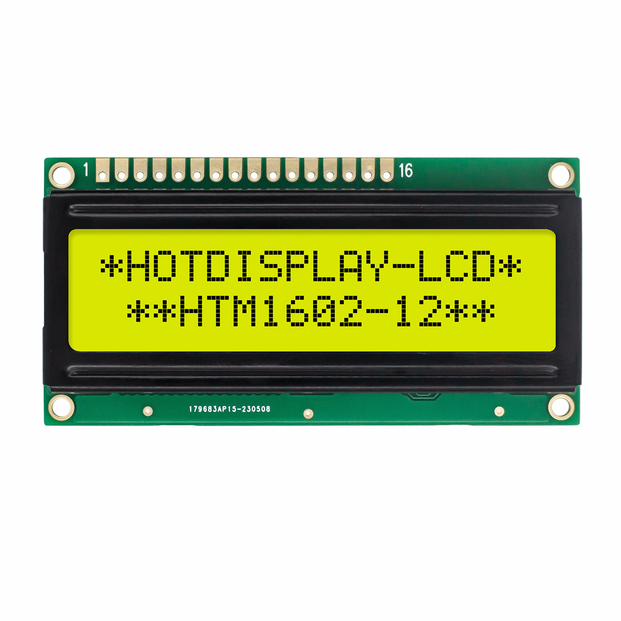 Character LCD Module |16X2 Mono Display STN+ Gray with Yellow/Green Backlight-Arduino