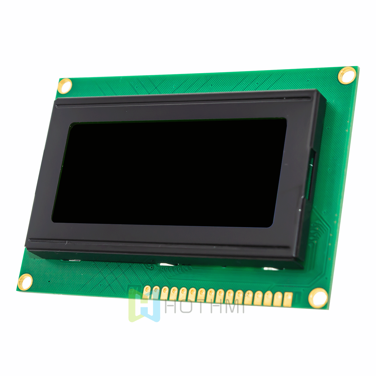 character LCD Module |4x16 DSTN(-) white side backlit monochrome LCD display | Arduino | MCU interface | ST7066U controller | transflective | white text on black background