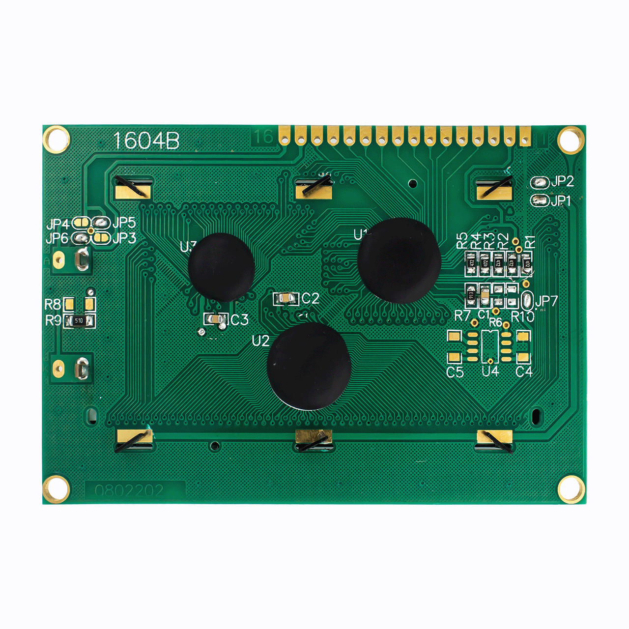 character LCD Module |4x16 DSTN(-) white side backlit monochrome LCD display | Arduino | MCU interface | ST7066U controller | transflective | white text on black background