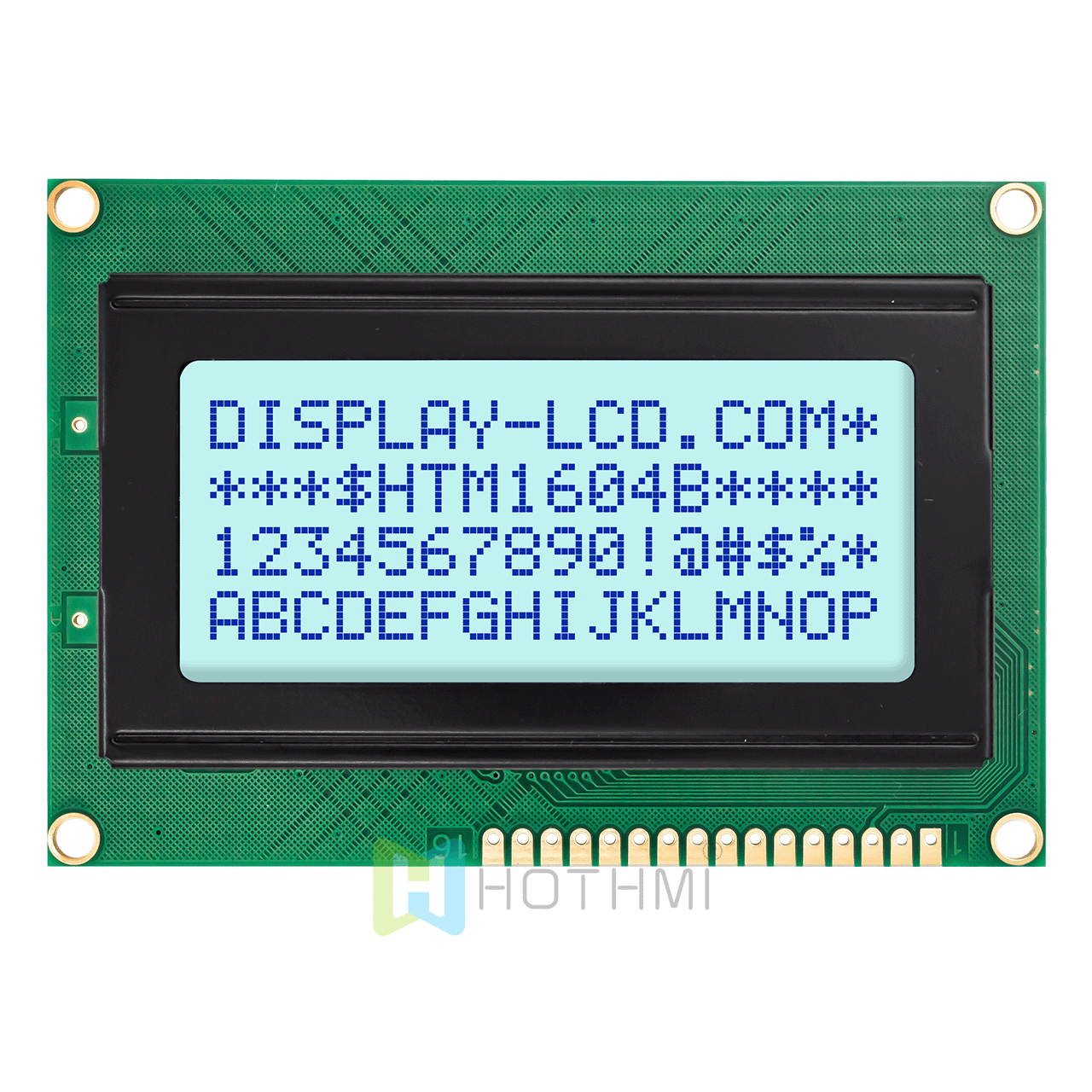 character LCD Module |4x16 STN(+) white side-backlit monochrome display | Arduino | MCU interface | ST7066U controller | Transflective