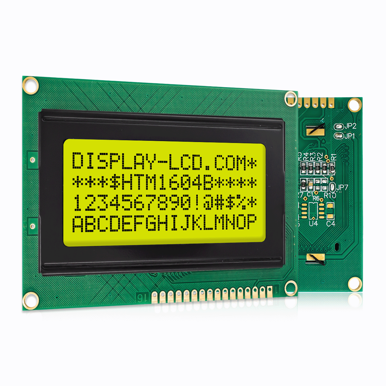 16x4 Charactrt LCD Module | STN(+)With Yellow-Green Backlight