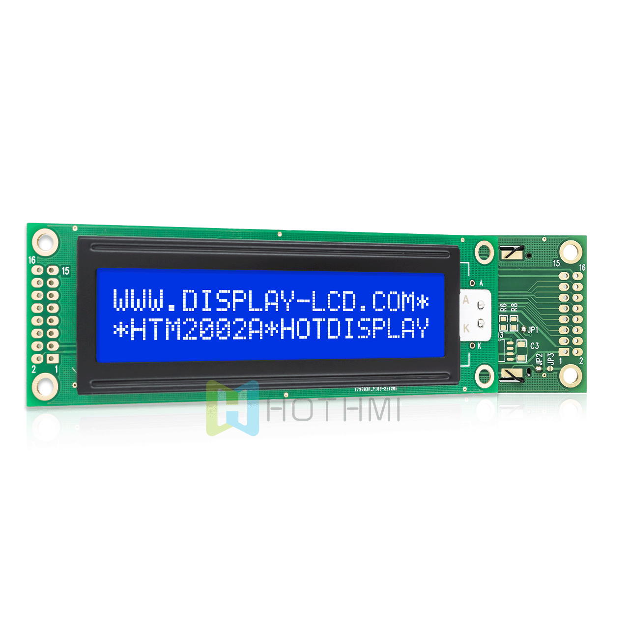 character LCD display |2X20 STN-monochrome blue display with white backlight | 5.0V |Transmissive display | ST7066U controller | Arduino