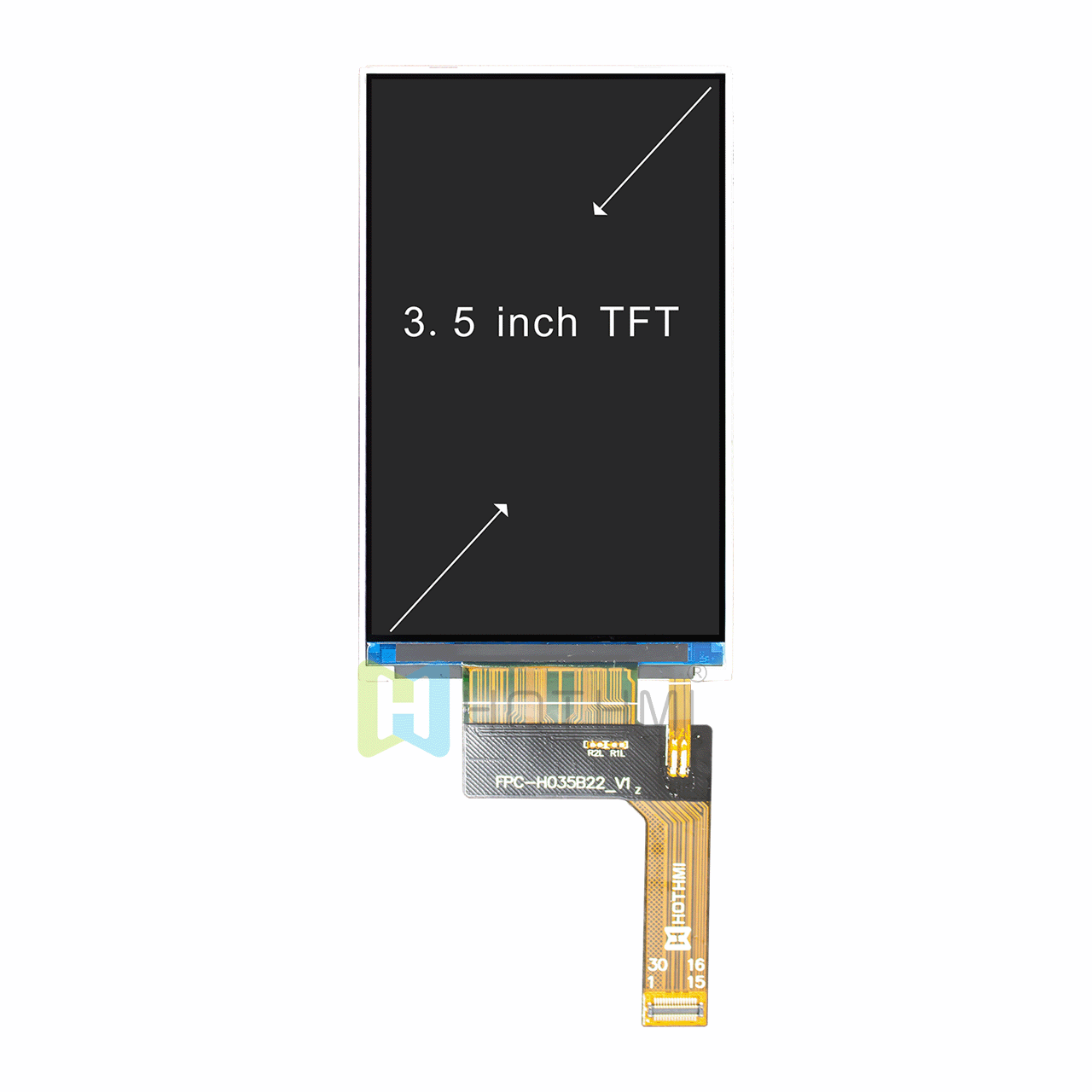 3.5-Inch IPS TFT LCD Module | 480x800 ST7701S | MIPI Interface