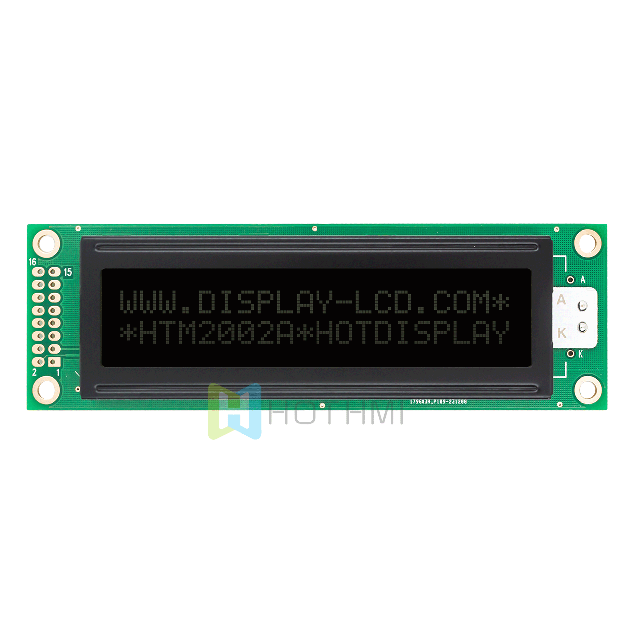 character LCD Module |2X20 monochrome DFSTN-white backlight | white text display on black background | Arduino | 5.0v