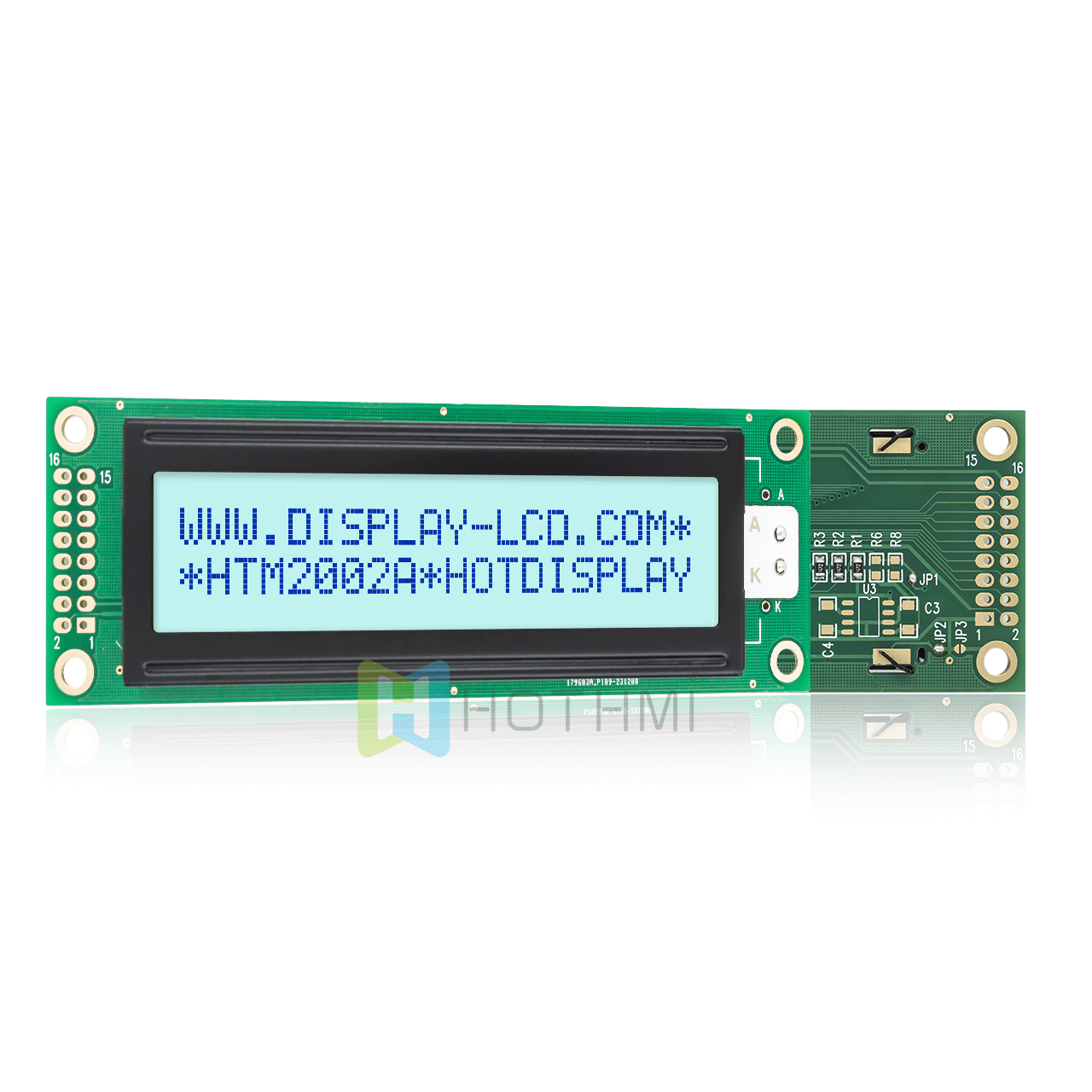 20 x 2 Character LCD Module | Blue Pixels On White Background For Arduino
