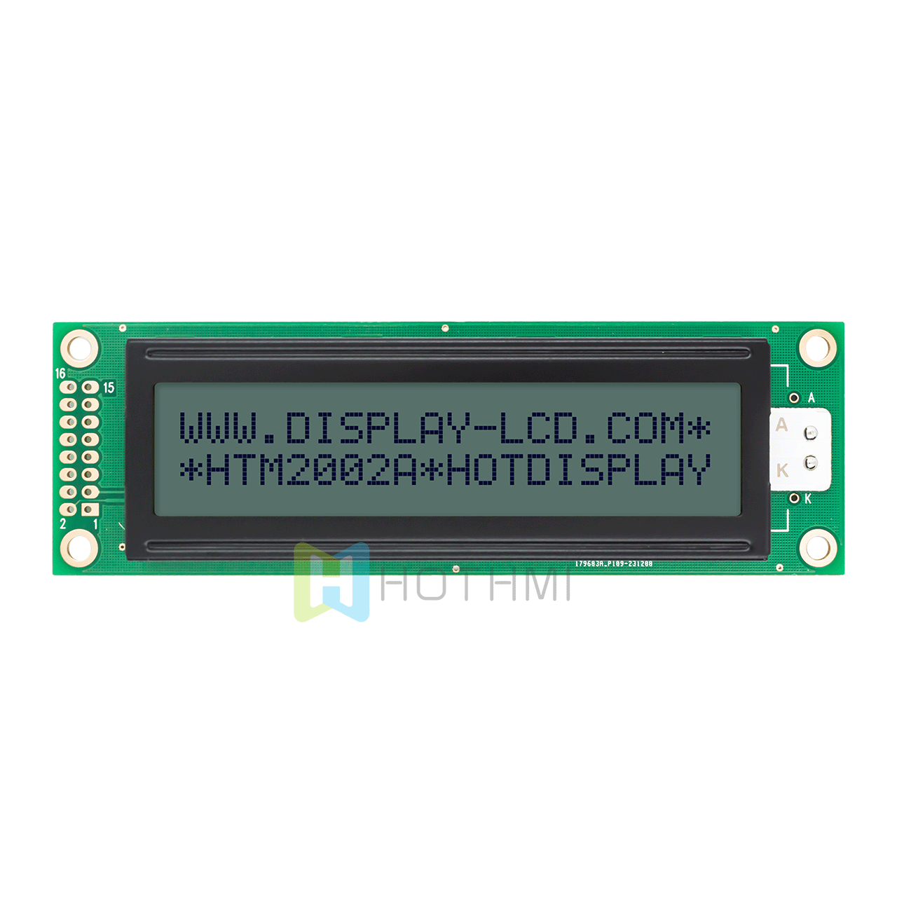 20x2 Character LCD Module | STN+ yellow-green Backlight For Arduino