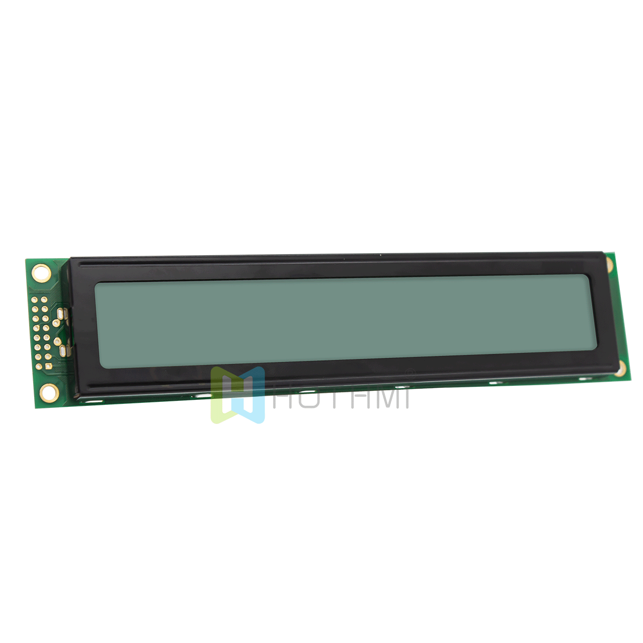 character LCD module |20X2 STN display | monochrome white backlight | blue characters on gray background | ST7066U control | transflective | Arduino