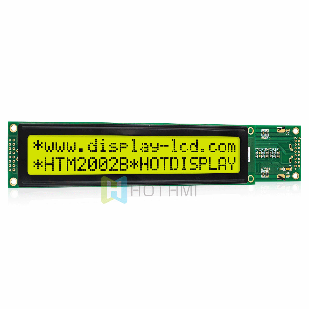 20x2 Character LCD | STN+ Display With yellow-green Backlight