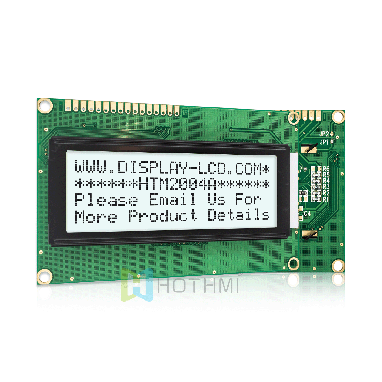 character LCD module |20x4 | Monochrome FSTN + | With white side backlight | Arduino display | Transflective | Arduino | Gray characters on white background | 3.3v/5.0v