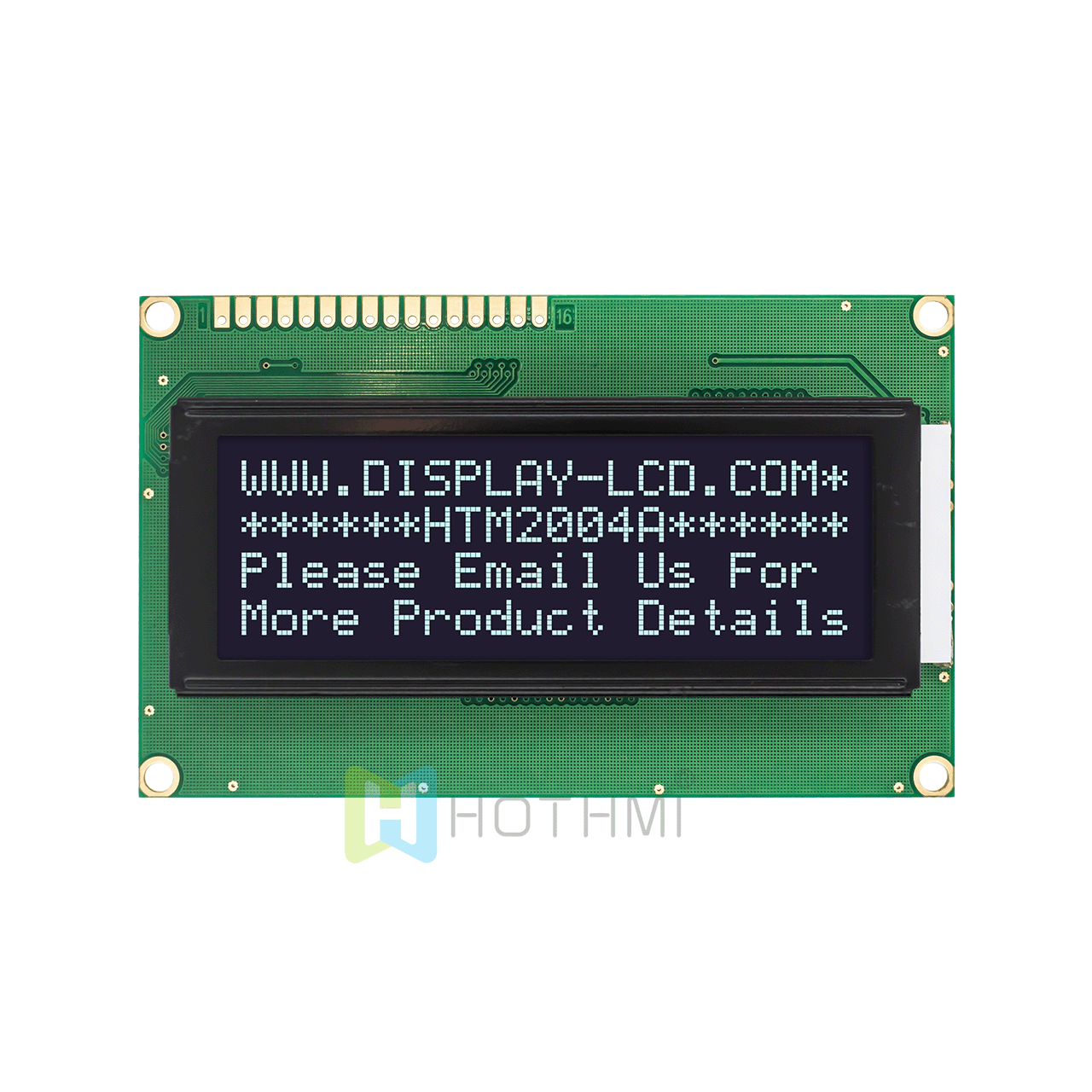 character LCD module |20x4 | Monochrome DSTN - | With white side backlight | Arduino display | Transflective | White text on black background | 3.3v/5.0v | ST7066 control