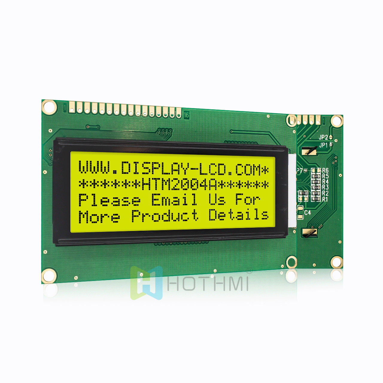 character LCD module |20x4 |Monochrome STN + | With yellow-green side backlight | Arduino display | Transflective| ST7066U | 3.3v/5.0v