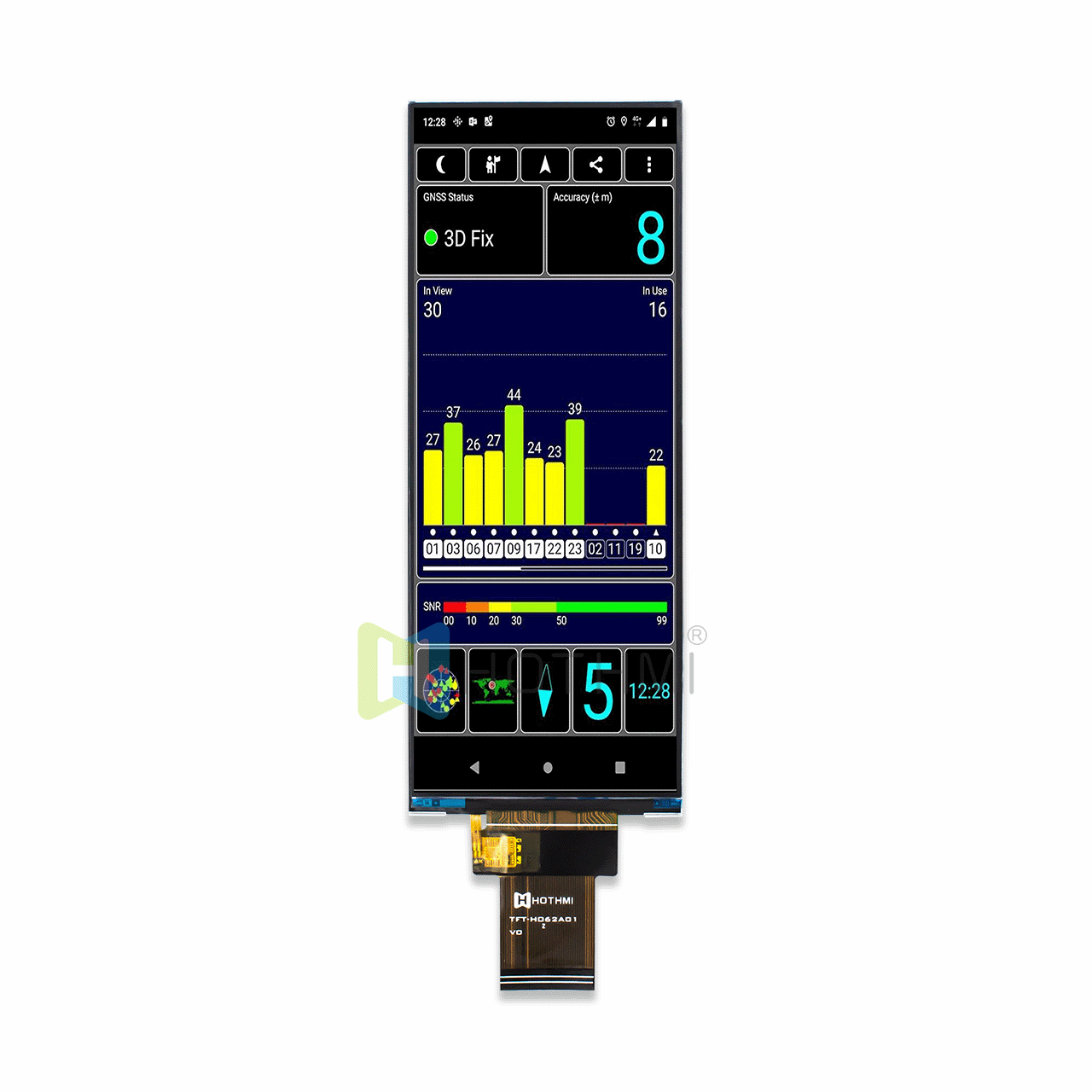 6.2-inch TFT LCD Module | 360x960 Resolution With RGB Interface ST7701S