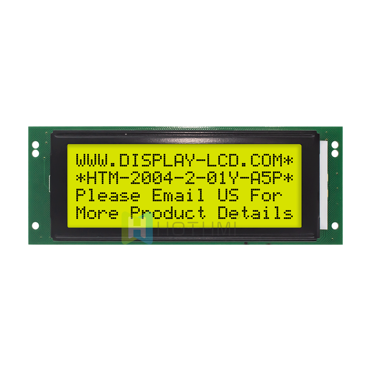 4X20 Character LCD Module/Monochrome Transflective/STN+ Yellow-Green Display/With Yellow-Green Backlight/Arduino Display/ST7066U Controller