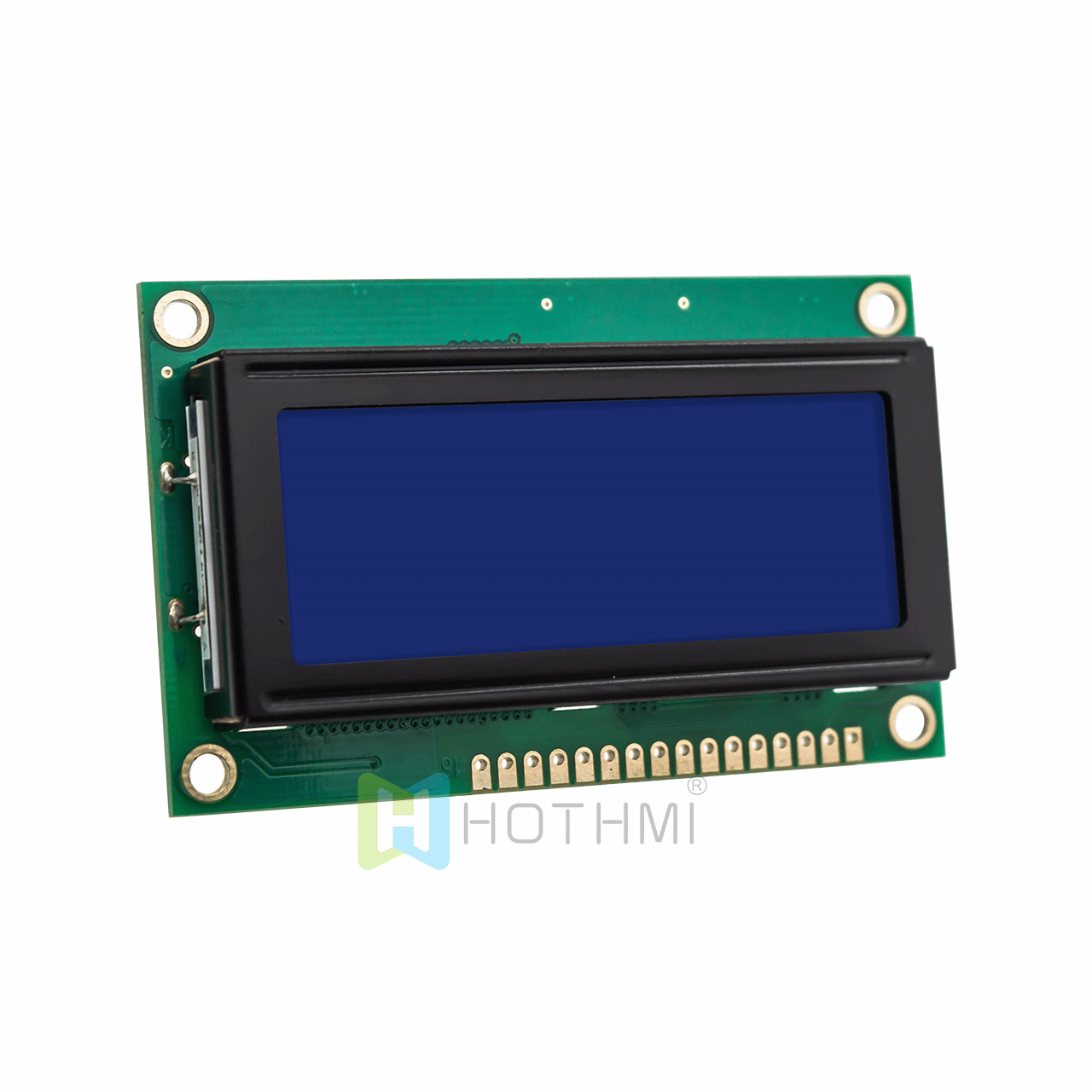 4X20 character LCD module/ monochrome 5.0v/STN negative display/white backlight/Arduino/full transflective LCD display/blue background with white characters