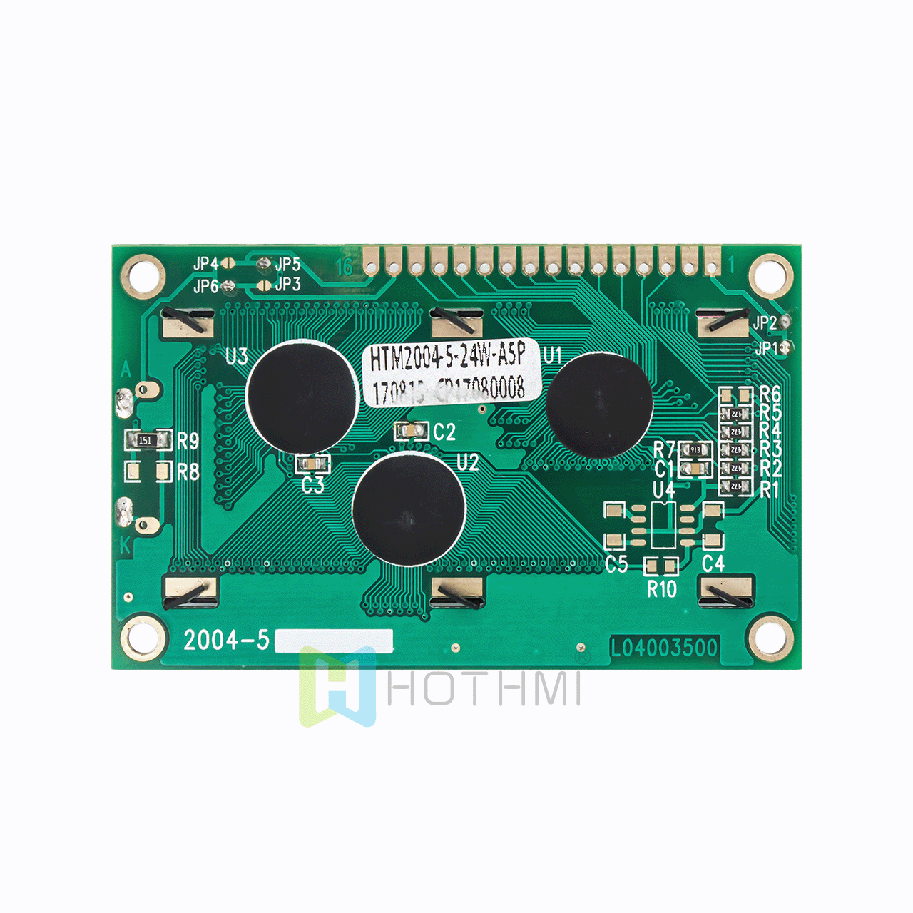 4X20 character LCD module/ monochrome 5.0v/STN negative display/white backlight/Arduino/full transflective LCD display/blue background with white characters