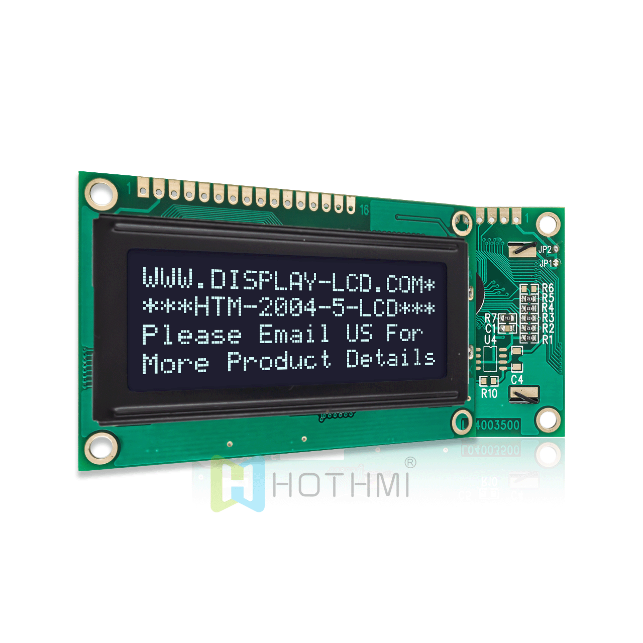 4x20 Character LCD Display | DFSTN- Black Background With White Backlight