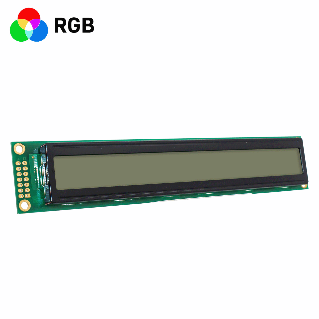 2X40 character LCD module | monochrome FSTN positive display | with red, green and blue backlight | Arduino display | 5.0v