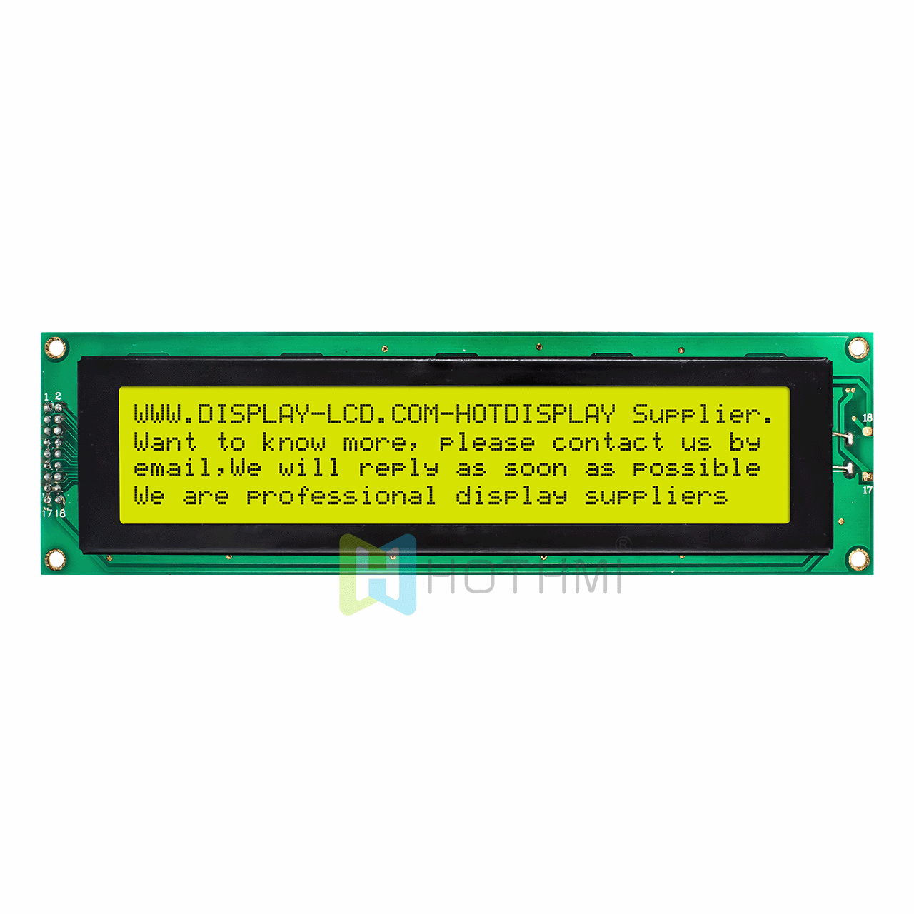 4X40 Character LCD Modules |  STN+ With Yellow-Green Backlight ST7066U