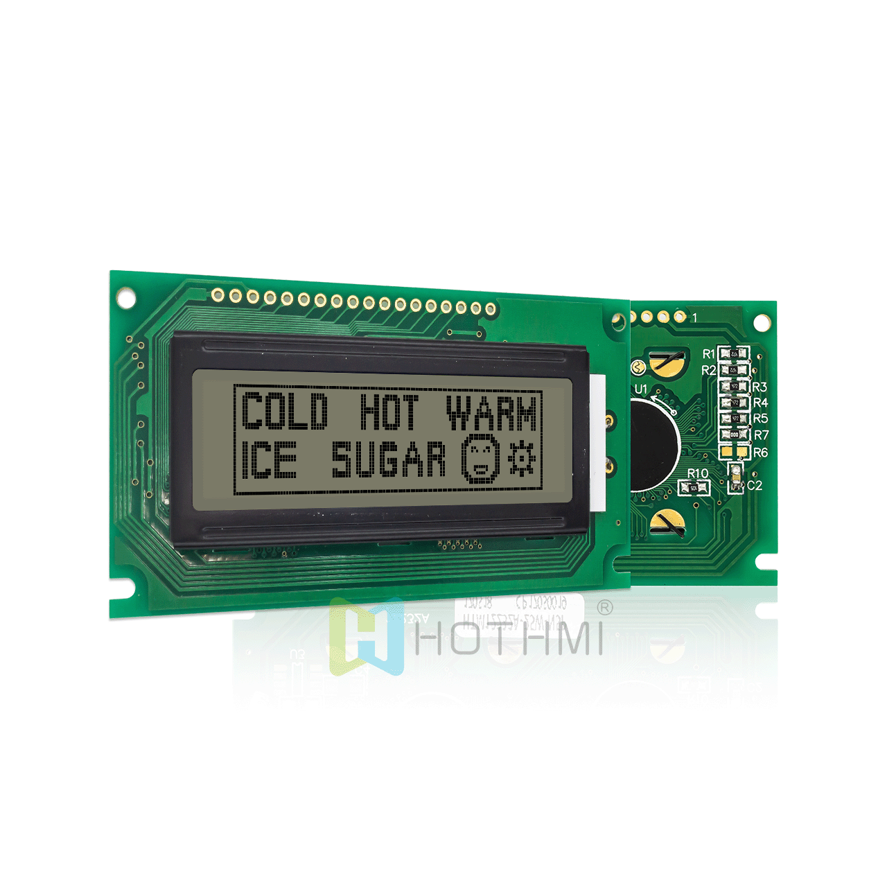 2.5"122X32 Graphic LCD | FSTN front display with RGB side backlight | Arduino | Fully reflective display | 5.0V