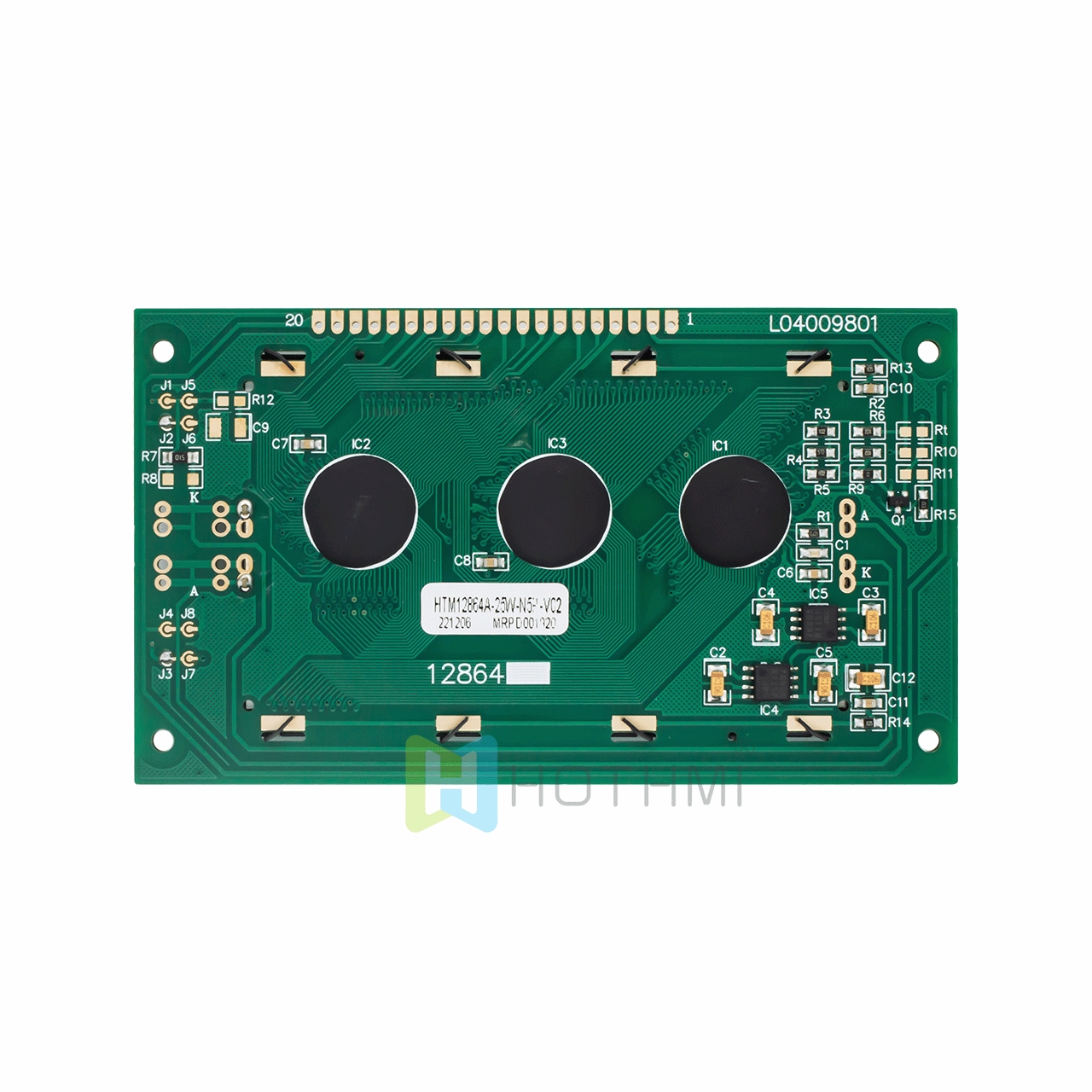 3.2"128X64 Graphic LCD Module | White Backlight | STN(-) | Arduino |Transmissive Polarizer