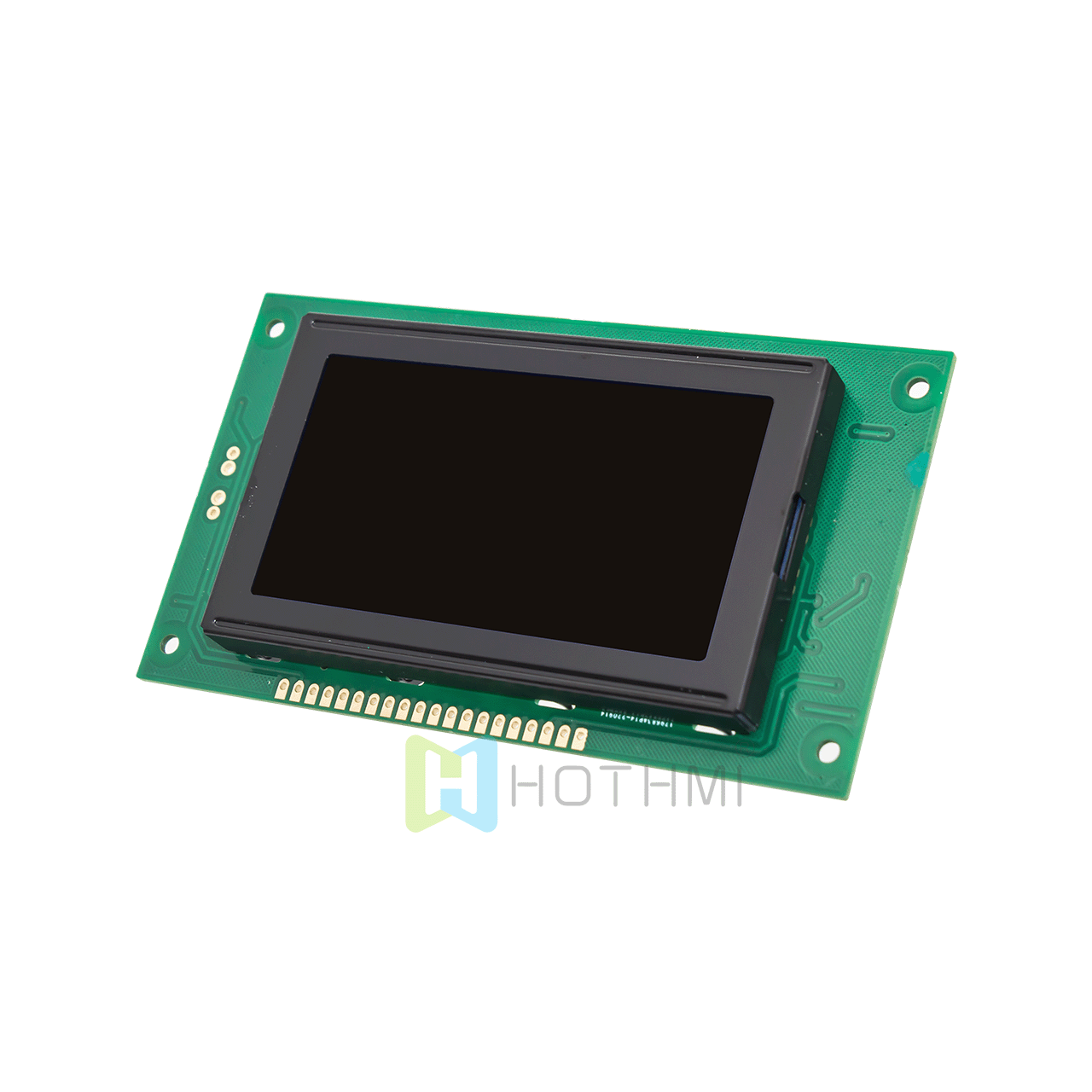 3.2"128X64 monochrome graphic LCD module | with white backlight | DFSTN(-) | MCU interface | Arduino | black background with white graphics | KS0107+KS0108 or compatible