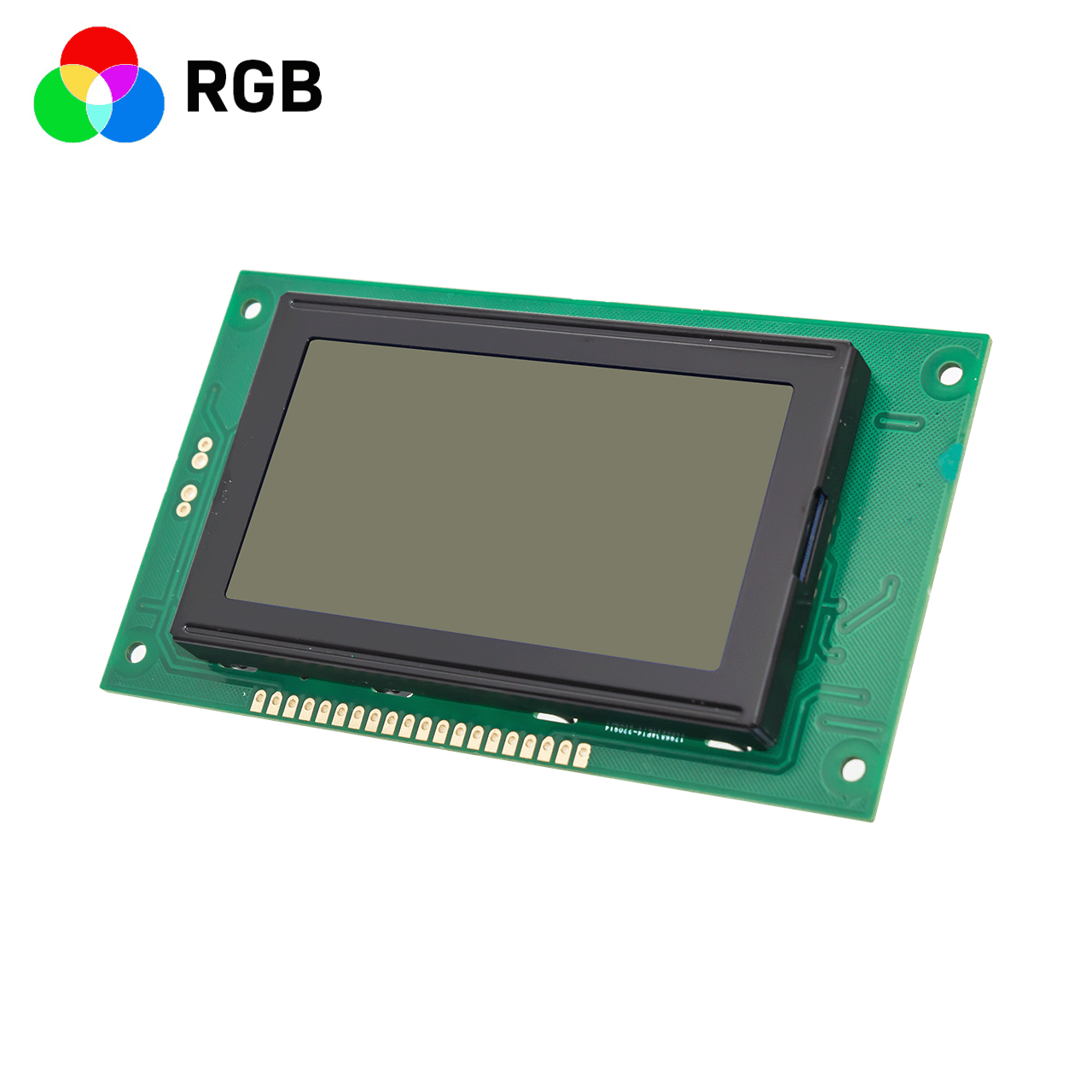 3.2"128X64 monochrome graphic LCD module | with yellow-green backlight | FSTN(+) | MCU interface | Arduino | KS0107+KS0108 or compatible